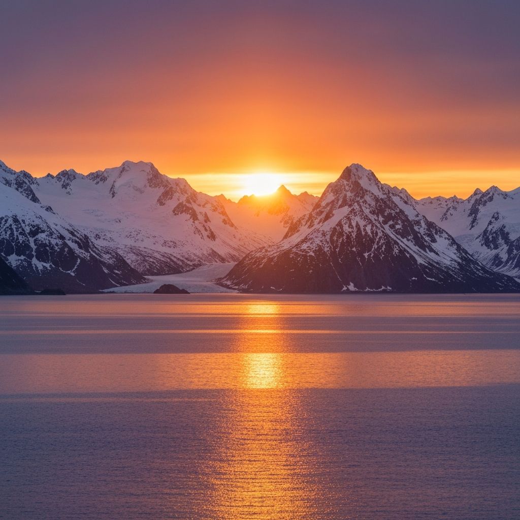 Southeast Alaska sunset